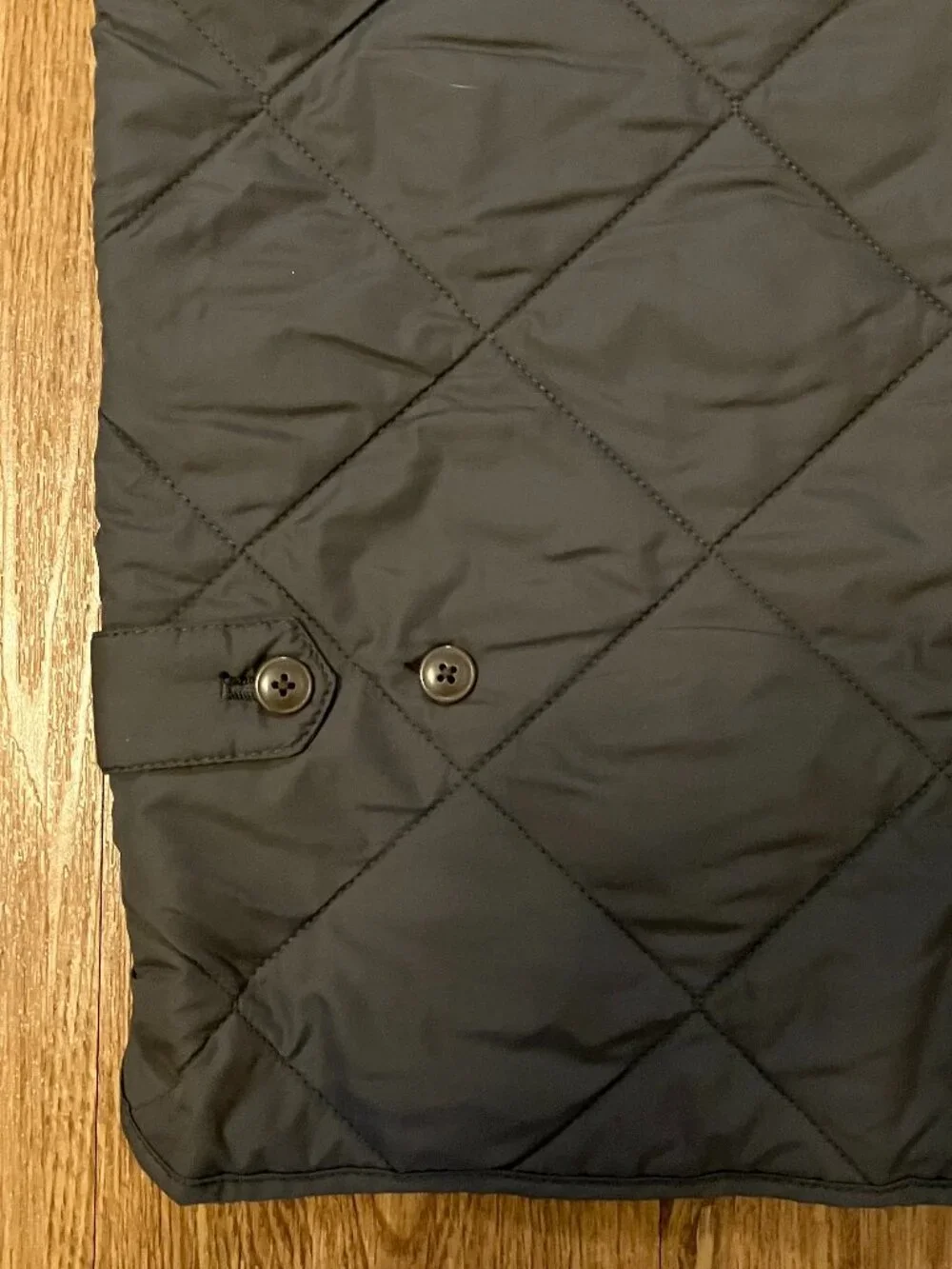J Crew Walker Quilted Vest Mens Large Olive Drab Full Zip Outerwear Preppy 47752